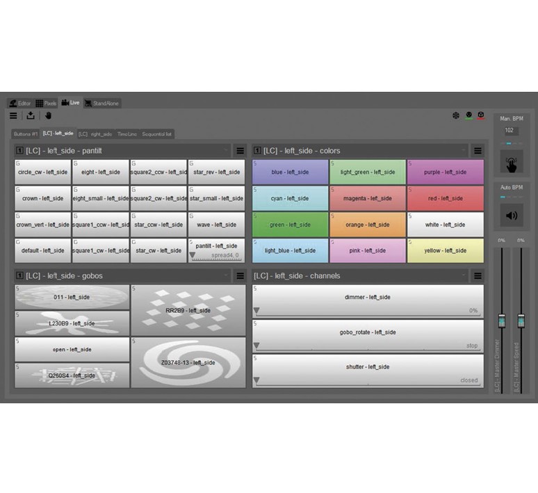 Losse IR afstandsbediening voor Showtec Quick DMX rack 1024 DMX kanalen met 18 presets - Afbeelding 7