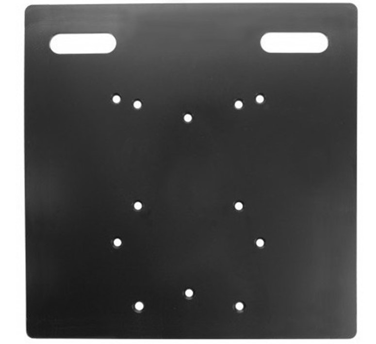 Vierkante universele zwarte voetplaat voor vierkante en driehoek Truss 80 x 80cm 25kg - Afbeelding 2